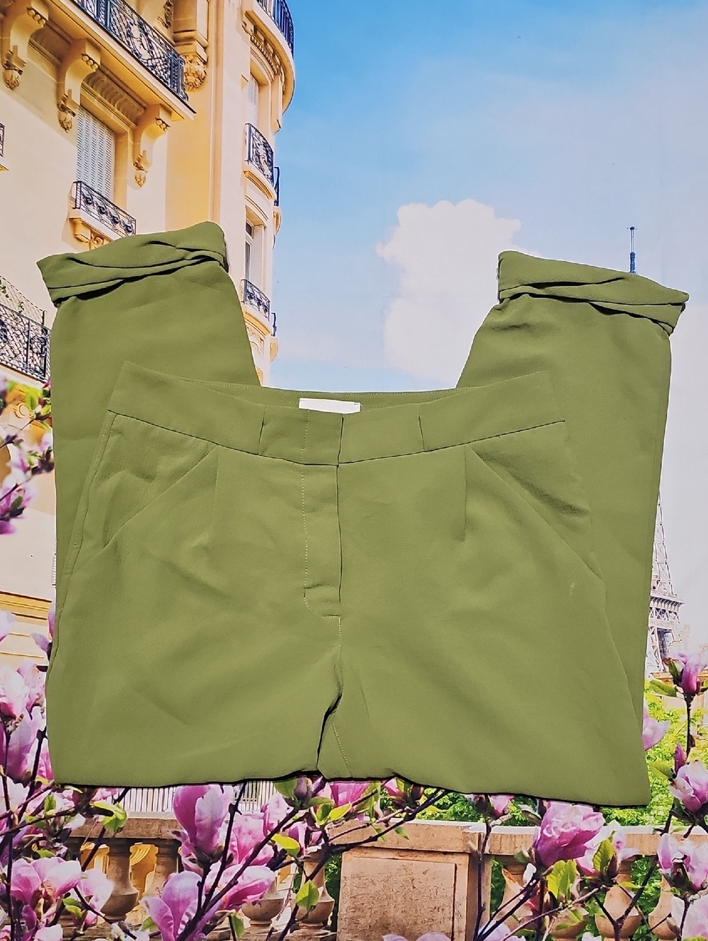 Wilfred Green Crop High Waist Trousers Pants‎ Size 6